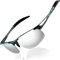 DUCO Herren Sportbrille Polarisierte Sonnenbrille Fahrerbrille Ultraleichte Al-Mg Metallrahmen UV400-Schutz Männer Sonnenbrillen 8177S (Gunmetal, Mercury Spiegel)