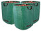 BigDean Gartensack XXL 272L - 3er Set - Laubsack mit extra robustem 150g/m² Gewebe - Gartenabfallsack für Laub, Müll, Grünabfall & Kompost - wasserdicht & reißfest