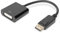 DIGITUS DisplayPort Grafik Adapter, DP zu DVI-I (24+5), Full HD Dual-Link, 1920 x 1080 Pixel, Schwarz