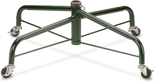 National Tree Company Christmas Tree Stand | Includes Rolling Wheels | Fits 1.25 Inch Pole | Foldable - 32 Inch
