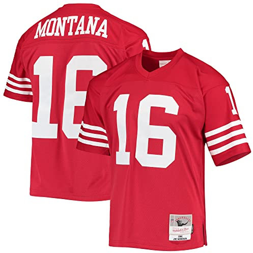 Mitchell & Ness NFL Legacy Throwbacks Collection Jersey Trikot San Francisco 49ers - Joe Montana, XXL, Scarlet