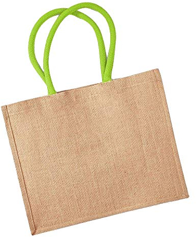 Westford Mill 407 Shopper, Unisex Tasche, Natural Lime Green, Einheitsgröße