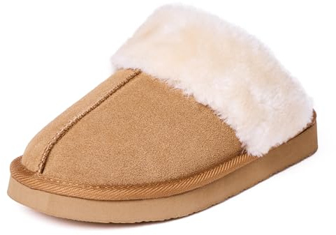 Minnetonka Women's Chesney Scuff Flat,Cinnamon,11 M US