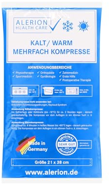 1 Stück 21 cm x 38 cm Kalt-Warm Kompresse Mehrfach kompresse Wiederverwendbar Coolpack Mikrowellen geeignet
