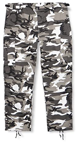 Mil-Tec US Feldhose Typ BDU • Taktische Herren Cargohose mit 6 Taschen & Knieverstärkung • Einsatzhose aus Baumwolle & Polyester • Verstellbare Bundweite & Beinabschluss mit Zugband • Urban, S