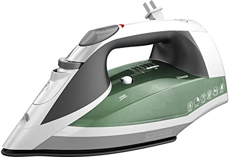 BLACK+DECKER Vitessa Advanced Steam Iron, ICR2020, Even Steam Nonstick Soleplate, Auto Shutoff, Tangle-Free Retractabel Cord, Green