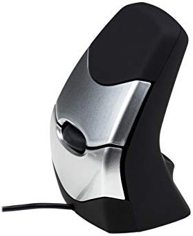 DXT DXT02 Precision V2 Ergonomic Vertical Maus (2000 DPI, 2m, USB) schwarz/Silber