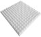 8 x Pyramiden-Schaumstoff, Platten je ca. 50x50x5cm, Weiss, Schaumstoff Noppenschaum