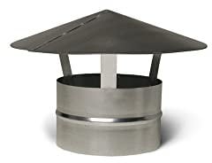 Roof Cowl 100mm Diameter 4. Ducting Pipe. Woodburner Flue Liner. Ventilation Pipe Chimney Pot rain hat Cover