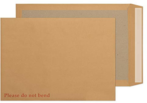 Blake Packaging 4200/50 Versandtasche Mit Papprückwand Haftklebung Manille 120g/m² C3 450 x 324 mm 50 Stück