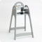 Koala Kunststoff Hochstuhl Design KB105 - Stapelbar - Antibakterielle Oberfläche, Farbe:Grau