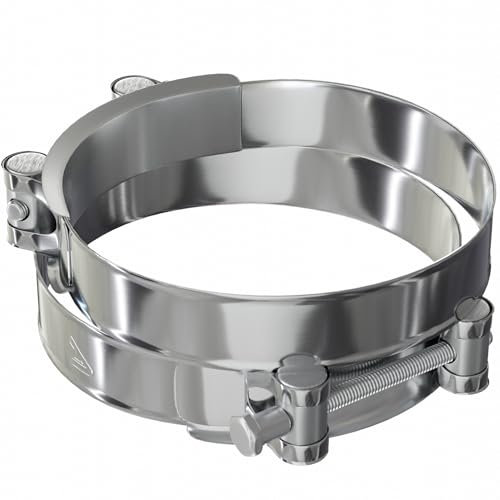 2 Pack - 32mm > 35mm Stainless Steel T-Bolt Hose Clamps Turbo Intake Intercooler Clips
