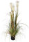 Mica decorations Foxtail Kunstpflanze, PVC, Plastik, Weiß, h 120 d 45 cm
