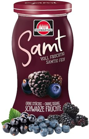 Schwartau Samt Schwarze Früchte, Fruchtaufstrich ohne Stücke und ohne Kerne, 270g