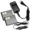 DSTE®（2 Pack） Ersatz Batterie und DC30E Reise Ladegerät Compatible für Kodak KLIC-7004 EasyShare M2008 PlayFull Dual PlaySport PlayTouch V1253 Zi8 Zx3 Zi12 Pentax Q10 Q-S1 Q7 as SiOnyx Aurora SX-50
