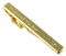 Klar Weiß Gravur Gold Krawattenklammer Bar ~ personalisierbar Krawattennadel plus select Geschenk Tasche