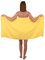Betz Strandtuch Duschtuch Größe 70x140 cm Duschhandtuch Badetuch Strandtücher Handtuch Premium 100% Baumwolle Farbe gelb