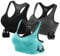FITTIN Racerback Sports Bras Pack of 3 Padded Seamless Med Impact Support for Yoga Gym Workout Fitness L