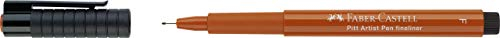 Faber-Castell 167288 - Tuschestift Pitt artist pen, Strichstärke F, Farbe 188, rötel
