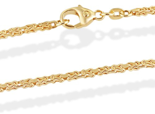 Goldmaid Unisex-Kette Königskette 585 Gelbgold 45 cm Karabinerverschluss Schmuck