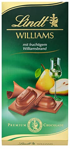 Lindt & Sprüngli Williams Tafel, 4er Pack (4 x 100 g)