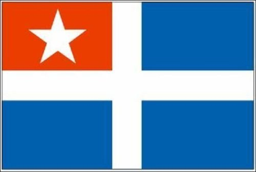 U24 Aufkleber Kreta Flagge Fahne 12 x 8 cm Autoaufkleber Sticker