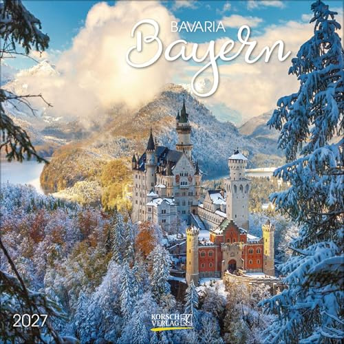 Bayern 2027: Broschürenkalender mit Ferienterminen. Format: 30 x 30 cm