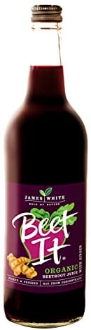 Beet It Organic Beetroot Juice with Ginger 750ml Bottles - Vegan - Picked and Pressed - No Added Sugar (Pack of 6)
