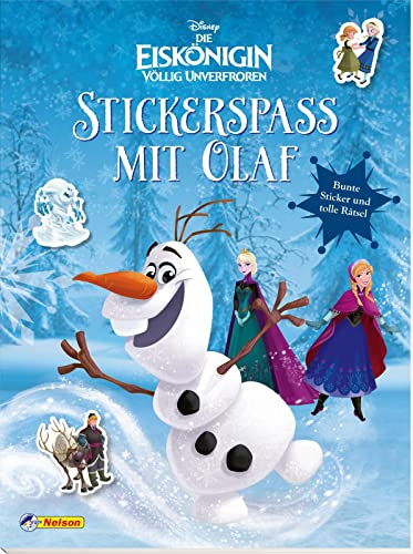 Disney Die Eiskönigin: Stickerspaß mit Olaf: Mit bunten Stickern und Rätseln aus der Eiskönigin-Welt | (ab 4 Jahren) (Disney Eiskönigin)