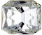 W WIDMANN MILANO Party Fashion – Vintage Ring 20er 30er Jahre mit Kunstdiamant Silberfarben Kostüm Zubehör Damen Herren