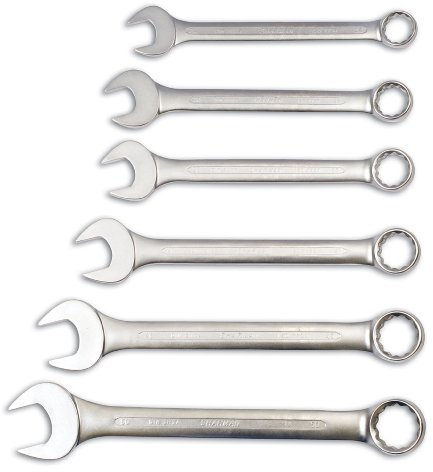 Laser 4887 Jumbo Combination Spanner Set 6pc