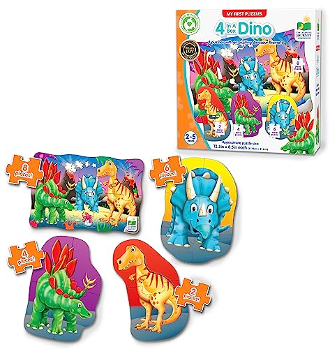 The Learning Journey My First Puzzle Set 4-in-1-Box! Dino