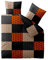 aqua-textil Concept Bettwäsche 200 x 220 cm 3teilig Mikrofaser Bettbezug Sandra Kariert Grau Orange Schwarz