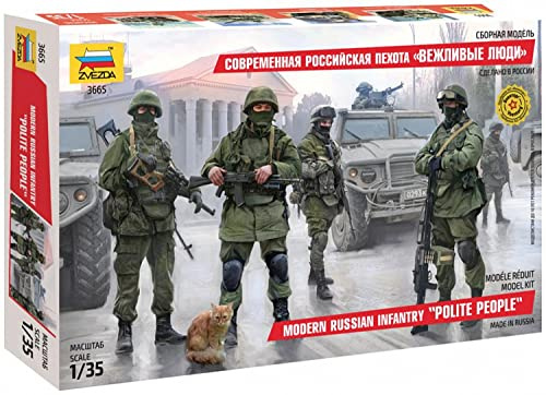Zvezda 500783665 – 1: 35 Modern Russian Infantry,Green