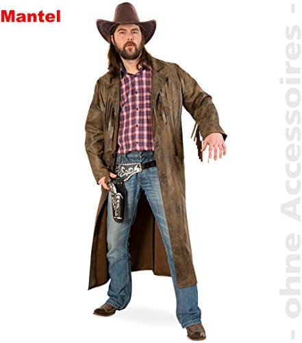 FRIES Gurimotex NEU Herren Westernmantel, L, Braun, für Westernparty