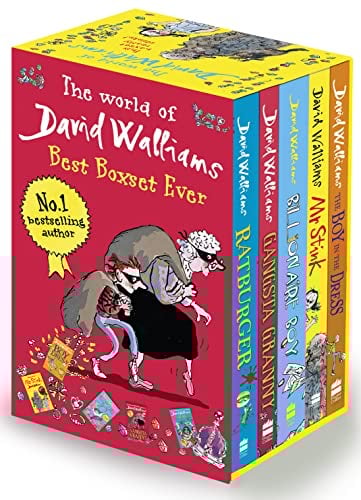 David Walliams Series 1 - Best Box Set Ever 5 Books Collection Set (Billionaire Boy, Mr Stink, The Boy in the Dress, Gansta Granny, Rat burger)