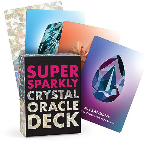 Super Sparkly Crystal Oracle Deck: 50 Oracle Cards & Guidebook