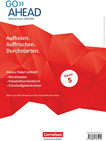 Go Ahead - Realschule Bayern 2017 - 5. Jahrgangsstufe: Arbeitshefte Wordmaster, Vokabeltaschenbuch und Schulaufgabentrainer - Im Paket
