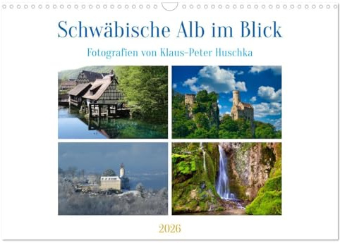 Schwäbische Alb im Blick (Wandkalender 2026 DIN A3 quer), CALVENDO Monatskalender: Eine facettenreiche Kulturlandschaft (CALVENDO Orte)