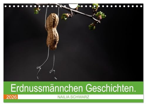 Erdnussmännchen Geschichten. (Wandkalender 2026 DIN A4 quer), CALVENDO Monatskalender: Humorvoll visualisierte Redewendungen. (CALVENDO Spass)
