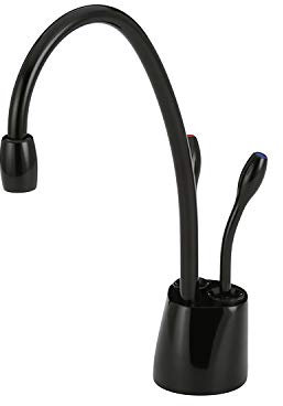 InSinkErator F-HC1100BLK Contemporary Instant Hot and Cold Water Dispenser-Faucet Only, Gloss Black