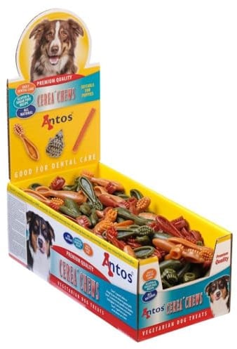 Antos Toothbrush Vegetable Dog Treats, Mini, 1 x 60
