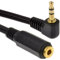 3,5 mm Droit Angle Stéréo Jack vers Femelle Casque d'extension Rallonge câble 3 m [3 mètre/3m]