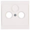 Kopp 313601187 Malta Antennenabdeckung TV/RF, Creme-Weiß