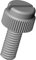ajile - 20 pièces - Vis moletée fendue nylon diam. M5 | longueur = 20 mm plastique polyamide PA6.6 isolant