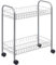 Metaltex MADRID - Carro Multiuso con Ruedas. 2 Cestas. Color blanco, 51x41x23 cm
