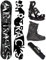 Airtracks Snowboard Set - Wide Board Refractions Game 155 - Softbindung Master - Softboots Master QL 40 - SB Bag