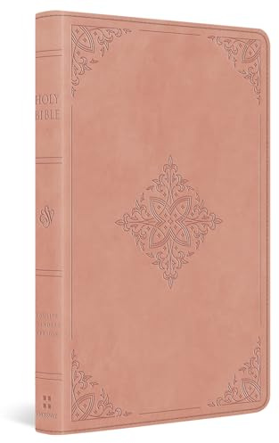 Holy Bible: English Standard Version, Blush Rose, Trutone, Fleur-de-lis Design, Large Print, Value, Thinline