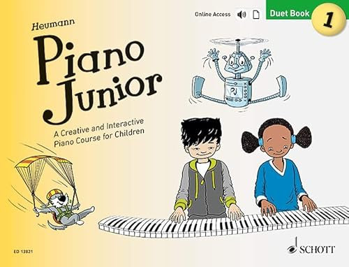 Piano Junior: Duet Book 1: A Creative and Interactive Piano Course for Children. Vol. 1. Klavier 4-händig. (Piano Junior - englische Ausgabe, Band 1, Band 1)