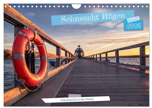 Sehnsucht Rügen (Wandkalender 2026 DIN A4 quer), CALVENDO Monatskalender: 12 einzigartige Augenblicke der Insel Rügen (CALVENDO Orte)